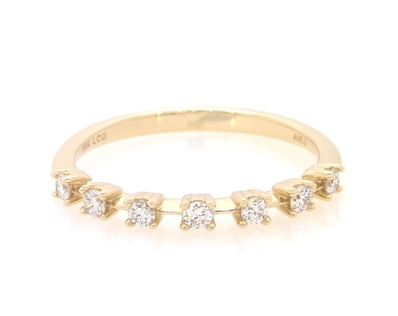 Lab-Grown Diamonds by KAY Seven-Stone Anniversary Ring 1/6 ct tw 14K Yellow Gold