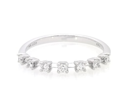 Lab-Created Diamonds by KAY Seven-Stone Anniversary Ring 1/6 ct tw 14K White Gold