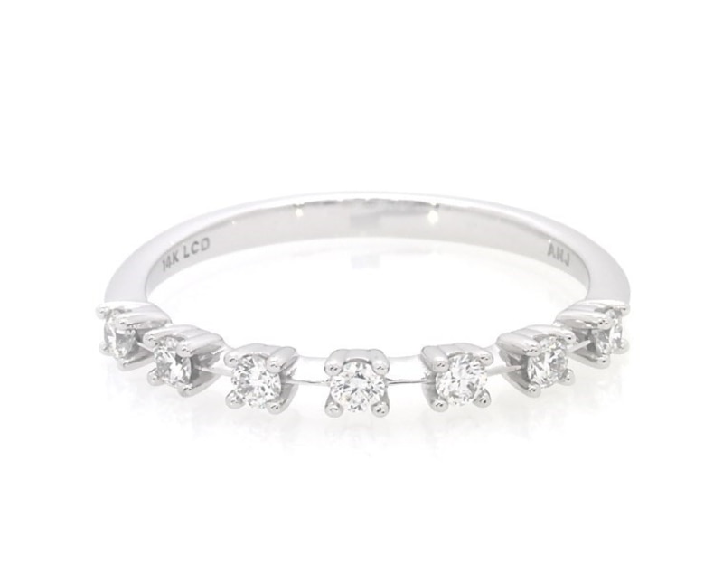 Main Image 1 of Lab-Grown Diamonds by KAY Seven-Stone Anniversary Ring 1/6 ct tw 14K White Gold