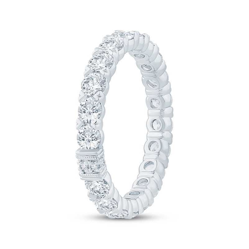 Main Image 2 of Monique Lhuillier Bliss Lab-Grown Diamond Eternity Ring 2 ct tw 18K White Gold