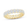 Thumbnail Image 1 of Monique Lhuillier Bliss Oval-Cut Lab-Grown Diamond Eternity Ring 3 ct tw 18K Yellow Gold