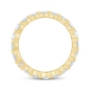 Thumbnail Image 3 of Monique Lhuillier Bliss Oval-Cut Lab-Grown Diamond Eternity Ring 3 ct tw 18K Yellow Gold