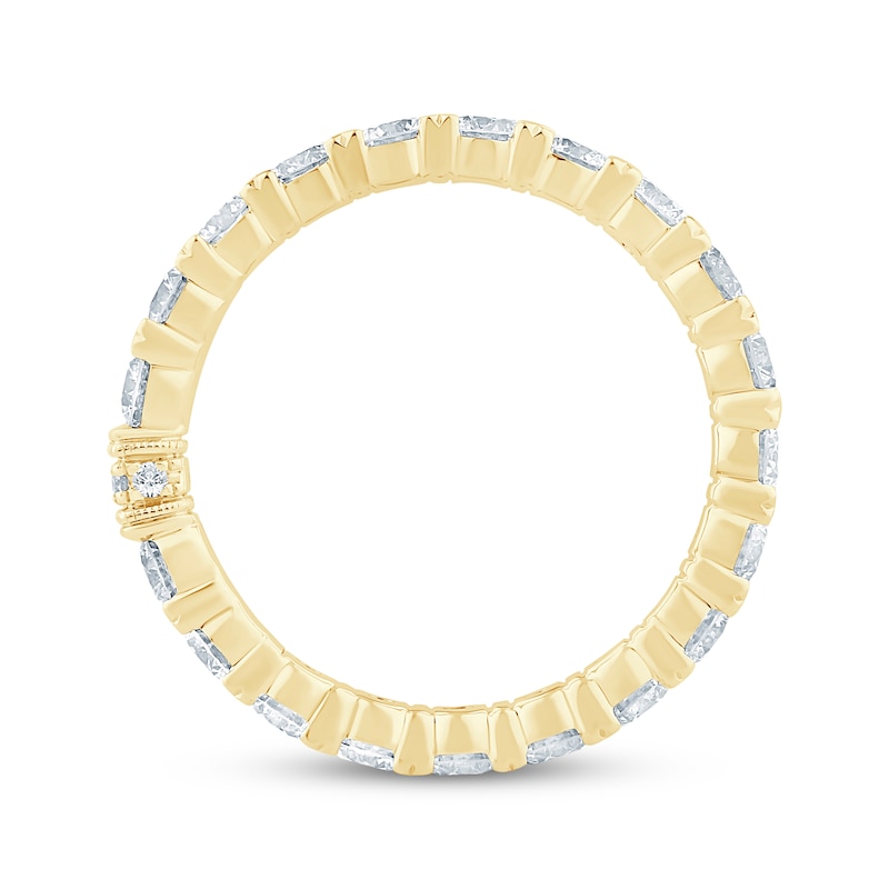 Main Image 3 of Monique Lhuillier Bliss Lab-Grown Diamond Eternity Ring 2 ct tw 18K Yellow Gold