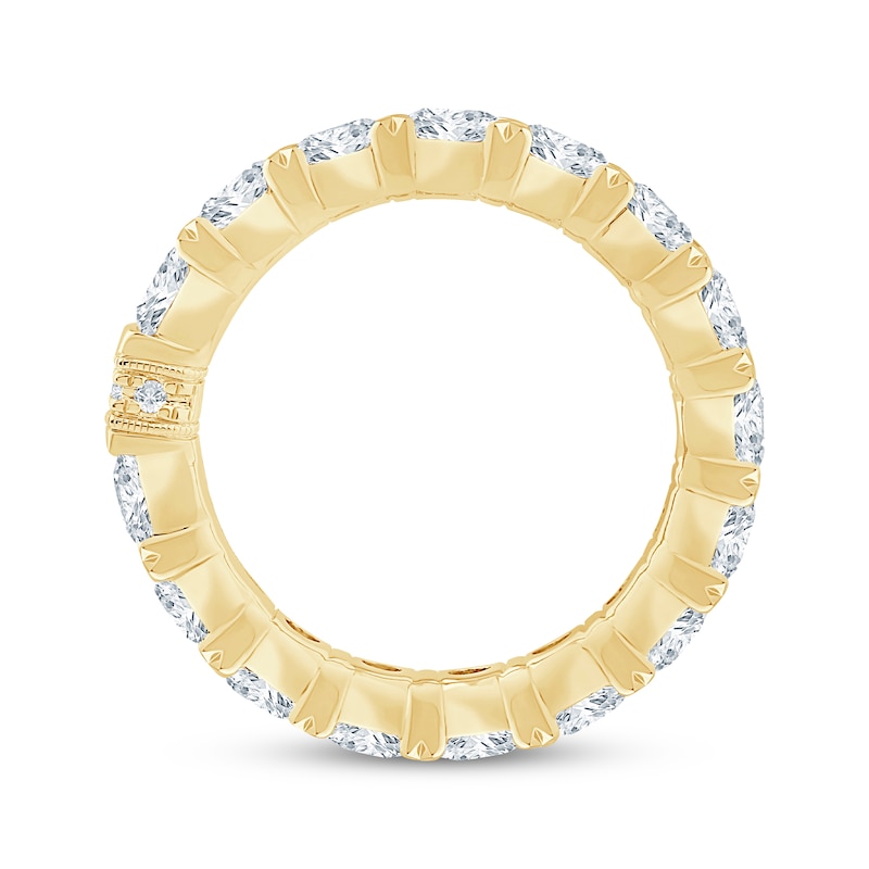 Main Image 3 of Monique Lhuillier Bliss Lab-Grown Diamond Eternity Ring 4 ct tw 18K Yellow Gold