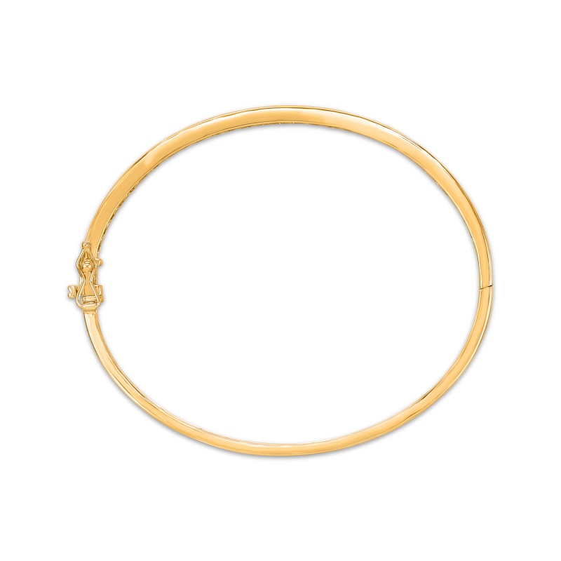 Diamond Bangle Bracelet 1-1/2 ct tw 10K Yellow Gold