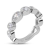 Thumbnail Image 2 of Lab-Grown Diamonds by KAY Oval, Pear & Round-Cut Anniversary Ring 2 ct tw 14K White Gold