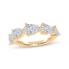 Thumbnail Image 1 of Lab-Grown Diamonds by KAY Pear-Shaped East-West Ring 2 ct tw 14K Yellow Gold