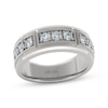 Thumbnail Image 1 of Men's THE LEO First Light Diamond Trios Wedding Band 3/4 ct tw 14K White Gold