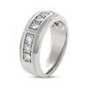 Thumbnail Image 2 of Men's THE LEO First Light Diamond Trios Wedding Band 3/4 ct tw 14K White Gold