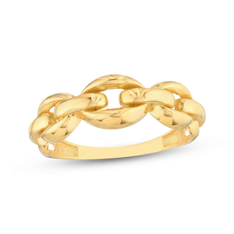 Main Image 1 of Chain Link Ring 14K Yellow Gold