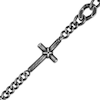 Thumbnail Image 2 of Men's Cross Antique-Finish Curb Chain Link Bracelet Stainless Steel 9&quot;