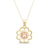 Thumbnail Image 1 of &quot;15&quot; Flower Necklace 14K Two-Tone Gold 18&quot;