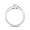 Thumbnail Image 3 of Diamond Bypass Promise Ring 1/6 ct tw Sterling Silver