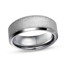 Adore Men's Textured Wedding Band Tungsten Carbide 8mm