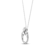 Thumbnail Image 2 of Mother & Child Necklace 10K White Gold 18&quot;