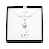 Thumbnail Image 4 of Lab-Created Ruby/White Lab-Created Sapphire Wine Necklace Sterling Silver 18&quot;