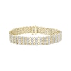 Thumbnail Image 1 of Diamond Alternating Twist Link Bracelet 3 ct tw 10K Yellow Gold 7&quot;