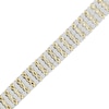 Thumbnail Image 2 of Diamond Alternating Twist Link Bracelet 3 ct tw 10K Yellow Gold 7&quot;