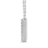 Thumbnail Image 2 of Diamond &quot;V&quot; Necklace 1/10 ct tw Sterling Silver 18&quot;