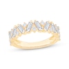 Thumbnail Image 0 of Baguette & Round-Cut Diamond Anniversary Ring 1 ct tw 14K Yellow Gold