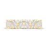 Thumbnail Image 2 of Baguette & Round-Cut Diamond Anniversary Ring 1 ct tw 14K Yellow Gold