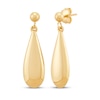 Thumbnail Image 1 of Polished Eggplant-Shaped Drop Earrings 10K Yellow Gold