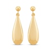 Thumbnail Image 2 of Polished Eggplant-Shaped Drop Earrings 10K Yellow Gold