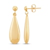 Thumbnail Image 3 of Polished Eggplant-Shaped Drop Earrings 10K Yellow Gold