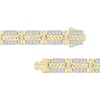 Thumbnail Image 3 of Men's Diamond Railroad Link Bracelet 3-1/2 ct tw 10K Yellow Gold 8.5&quot;