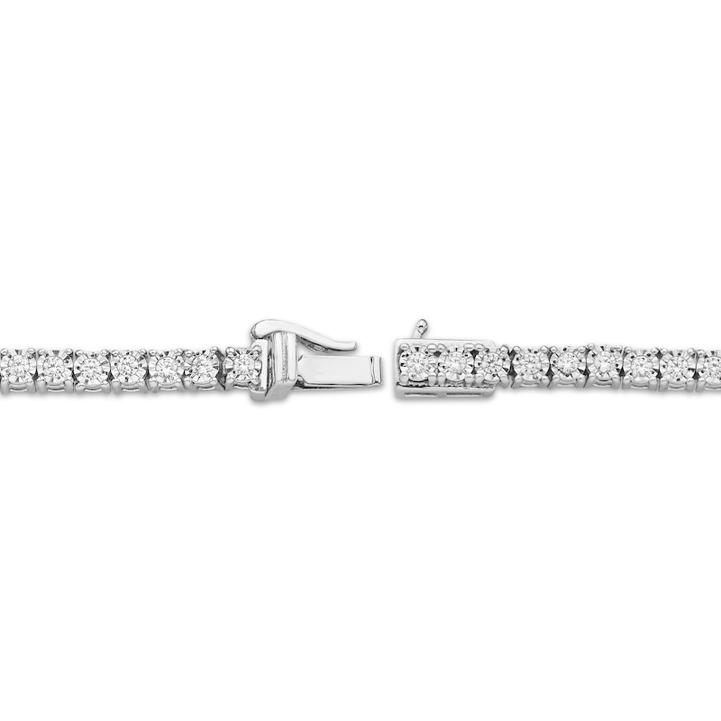 Main Image 3 of Diamond Tennis Bracelet 1 ct tw 10K White Gold 7&quot;