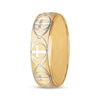 Thumbnail Image 2 of Men's Cross Wedding Band 10K Yellow Gold 6mm