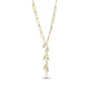 Thumbnail Image 2 of Leaves Y-Drop Necklace 18K Yellow Gold-Plated Sterling Silver 18&quot;