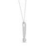 Thumbnail Image 1 of Lab-Created Diamonds by KAY Drop Necklace 1/2 ct tw 14K White Gold 18"