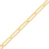 Thumbnail Image 2 of Hollow Paperclip Chain Anklet 10K Yellow Gold 10&quot;