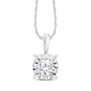 Thumbnail Image 1 of Diamond Solitaire Gift Set 1/2 ct tw Sterling Silver 18" (J/I3)