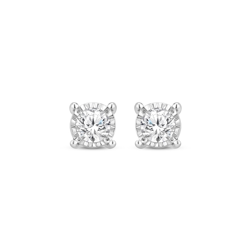 Diamond Solitaire Gift Set 1/2 ct tw Sterling Silver 18" (J/I3)