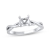 Thumbnail Image 1 of Solitaire Semi-Mount Twist Engagement Ring Setting 14K White Gold