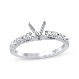 Semi-Mount Engagement Ring Setting 1/4 ct tw Diamonds 14K White Gold