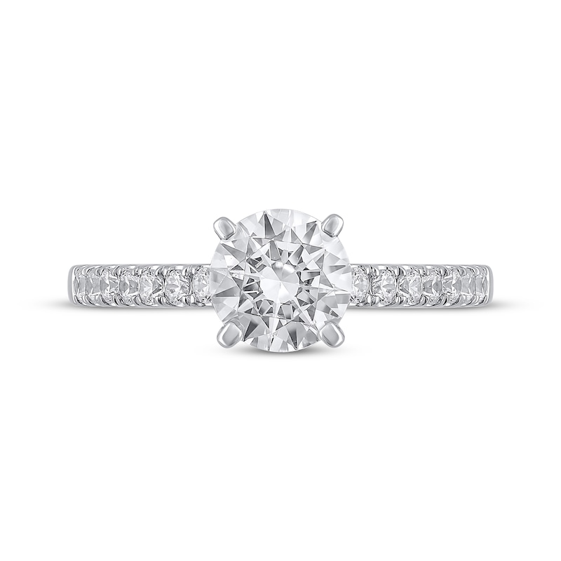 Semi-Mount Engagement Ring Setting 1/4 ct tw Diamonds 14K White Gold