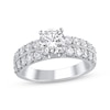 Thumbnail Image 1 of Semi-Mount Milgrain Engagement Ring Setting 1 ct tw Diamonds 14K White Gold