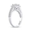 Thumbnail Image 2 of Semi-Mount Halo Engagement Ring Setting 1/2 ct tw Diamonds 14K White Gold