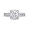 Thumbnail Image 3 of Semi-Mount Halo Engagement Ring Setting 1/2 ct tw Diamonds 14K White Gold