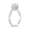 Thumbnail Image 2 of Semi-Mount Flower Halo Engagement Ring Setting 1/2 ct tw Diamonds 14K White Gold