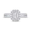 Thumbnail Image 3 of Semi-Mount Octagon Halo Engagement Ring Setting 1/2 ct tw Diamonds 14K White Gold