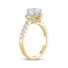 Thumbnail Image 2 of Semi-Mount Flower Halo Engagement Ring Setting 1/2 ct tw Diamonds 14K Yellow Gold