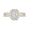 Thumbnail Image 3 of Semi-Mount Octagon Halo Engagement Ring Setting 1/2 ct tw Diamonds 14K Yellow Gold