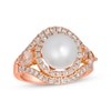 Thumbnail Image 0 of Le Vian Cultured Pearl & Morganite Ring 3/4 ct tw Diamonds 14K Strawberry Gold