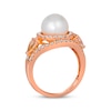 Thumbnail Image 2 of Le Vian Cultured Pearl & Morganite Ring 3/4 ct tw Diamonds 14K Strawberry Gold