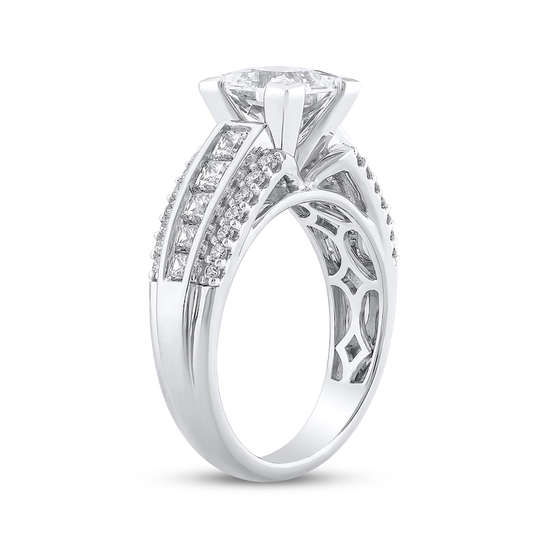 Semi-Mount Engagement Ring Setting 1 ct tw Diamonds 14K White Gold