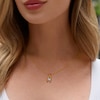 Thumbnail Image 3 of Round-Cut Diamond Solitaire Crossover Necklace 3/8 ct tw 14K Yellow  Gold (I/I3)  18&quot;